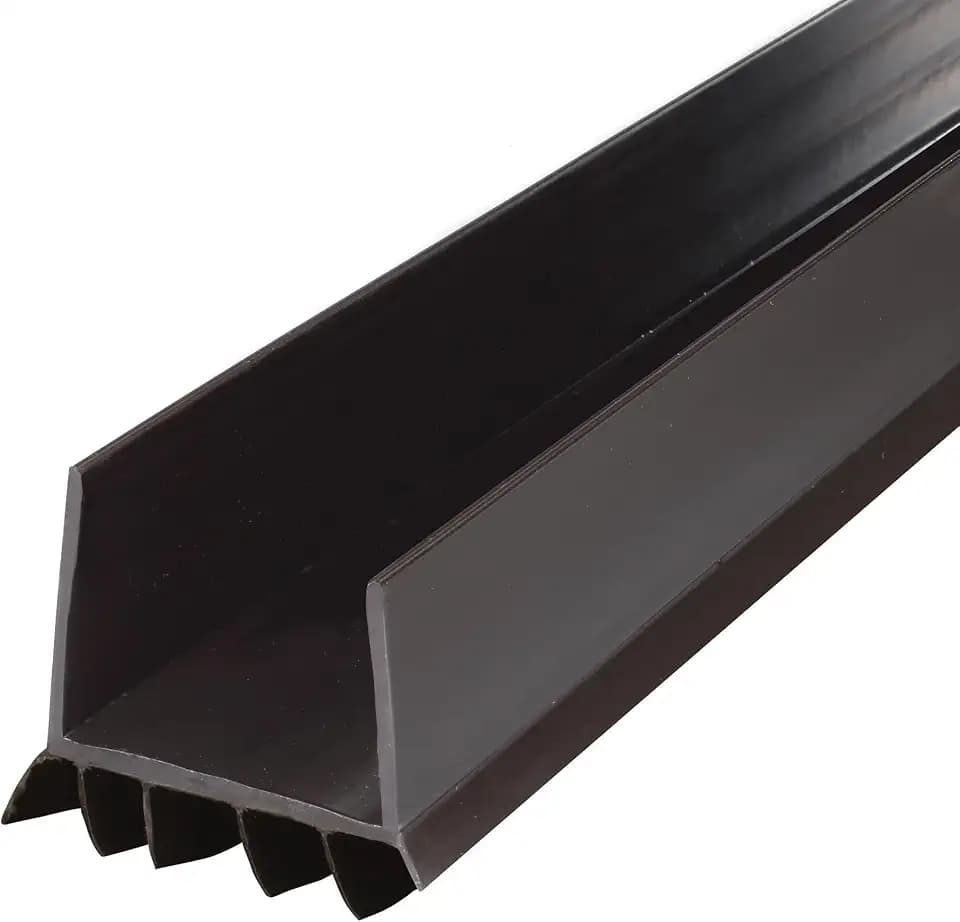 M-D Building Cinch® Slide-On U-Shaped Vinyl UDS, Brown, 36in 2pk
