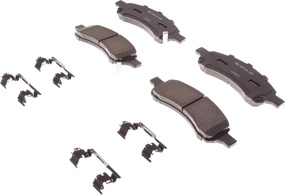 ACDelco Gold 17D1169ACHF1 (19427992) Ceramic Front Disc Brake Pad Kit with Clips