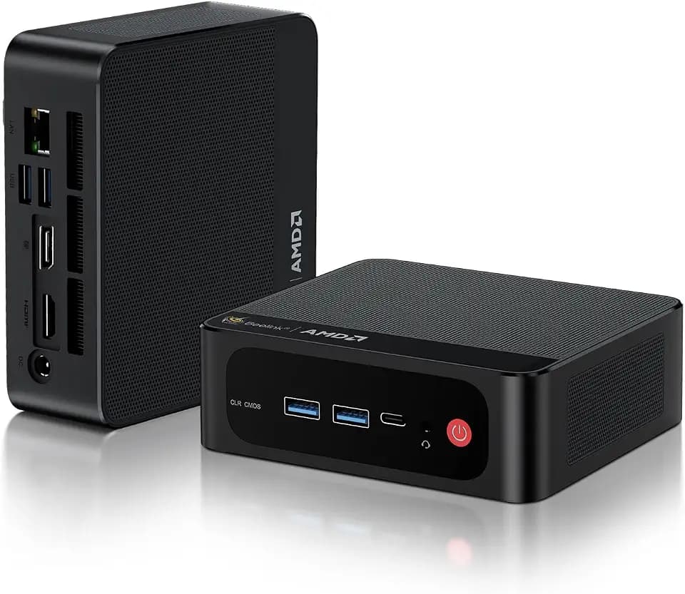 Beelink SER5 Mini PC, AMD Ryzen 5 5500U 6C/12T, 16G DDR4 RAM 480G NVMe SSD