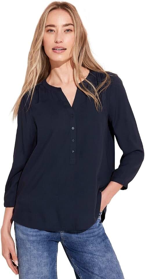 Street One Damen Bluse mit Spitzendetail