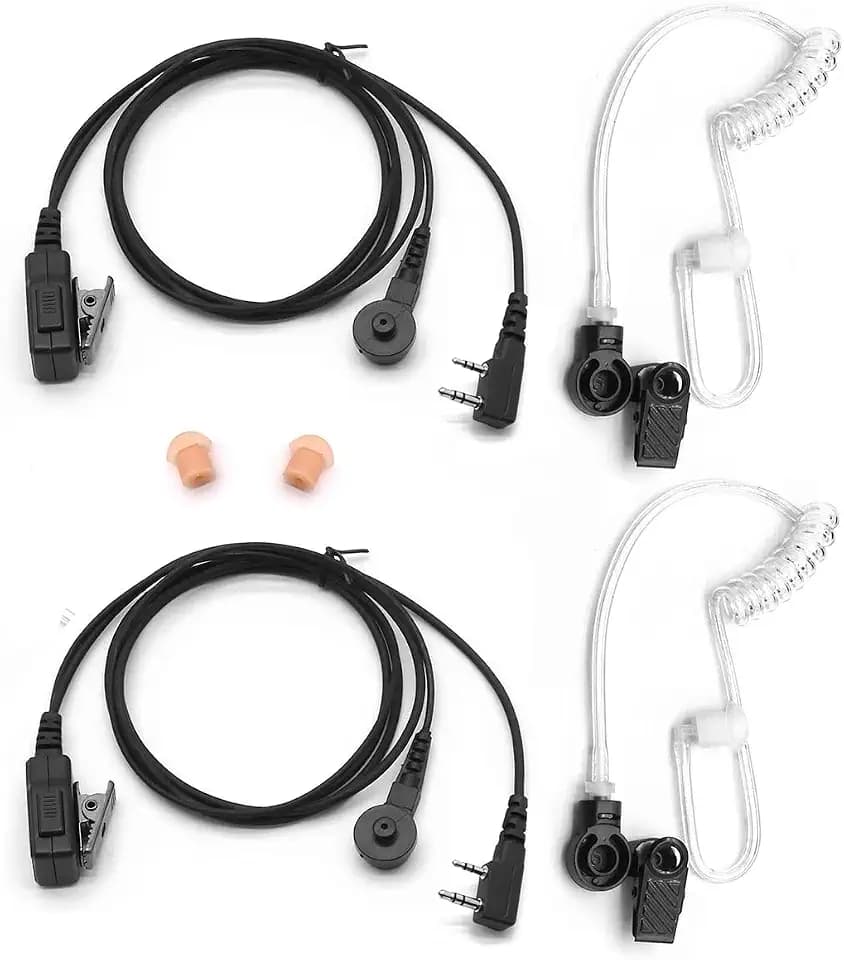 2X Headset Earpiece Mic PTT for Kenwood NX-220 NX-320 Baofeng UV-5R Radio