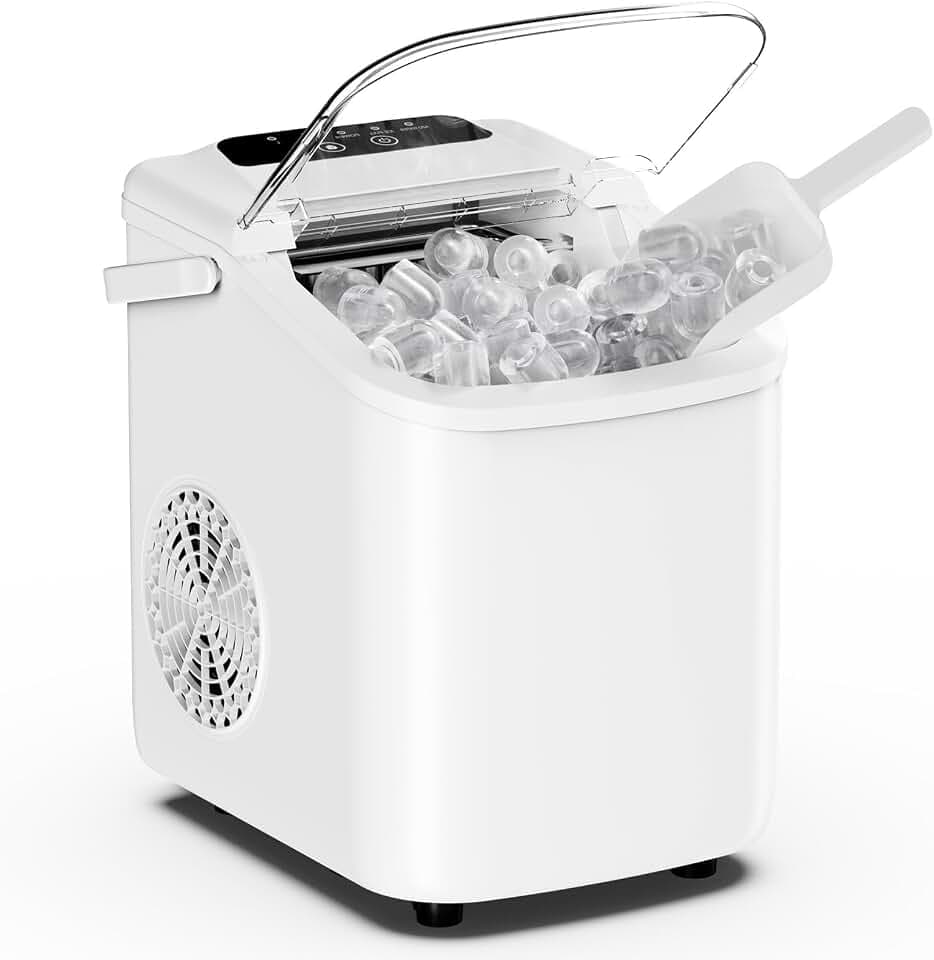 OLIXIS Countertop Ice Maker with Self-Cleaning, Portable Ice Maker Machine