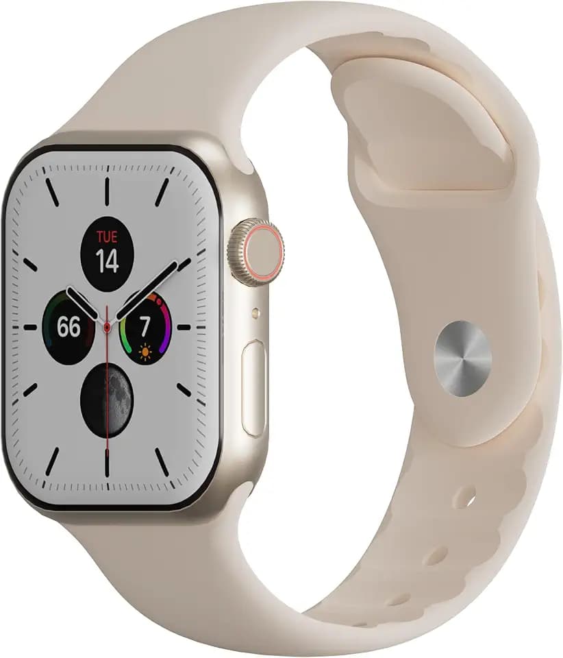 HeiKe Sport Silicone Band Compatible with Apple Watch Bands for Women Men