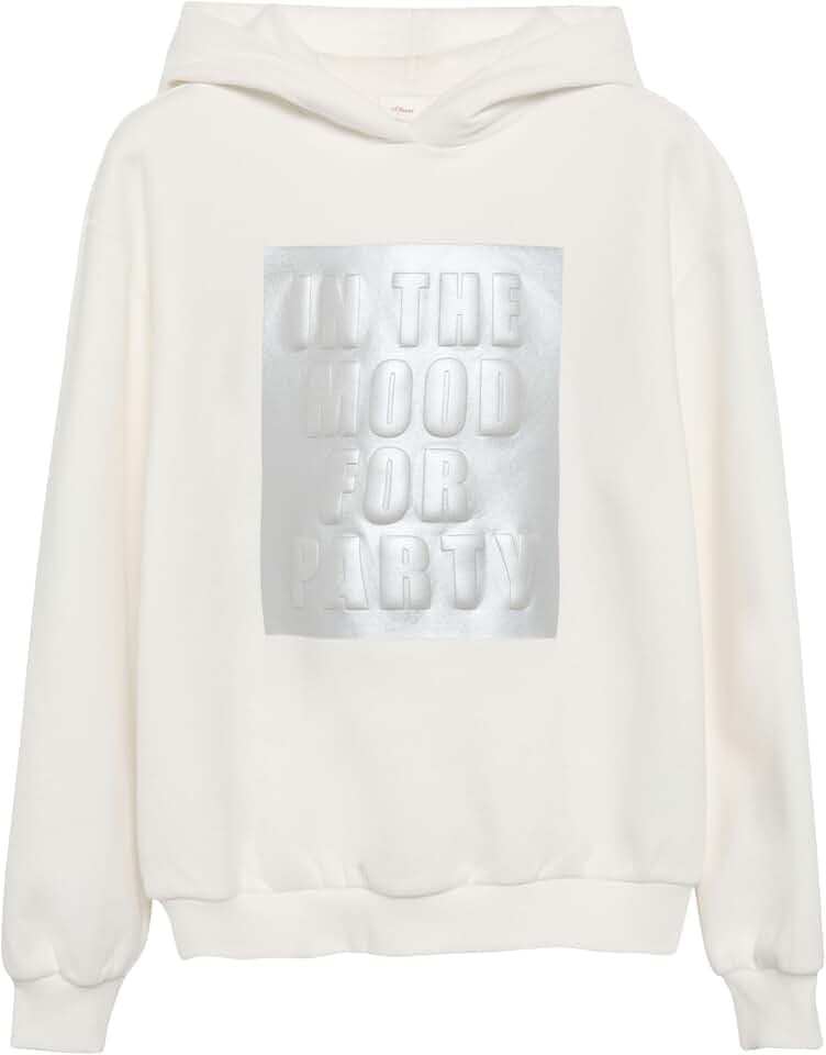 s.Oliver Wärmender Hoodie mit Metallic-Print