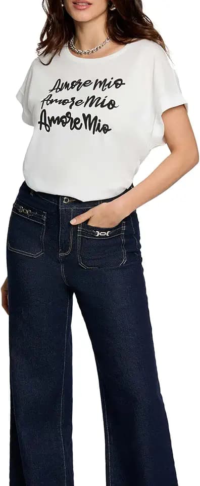 Morgan Damen Kurzarm-T-Shirt
