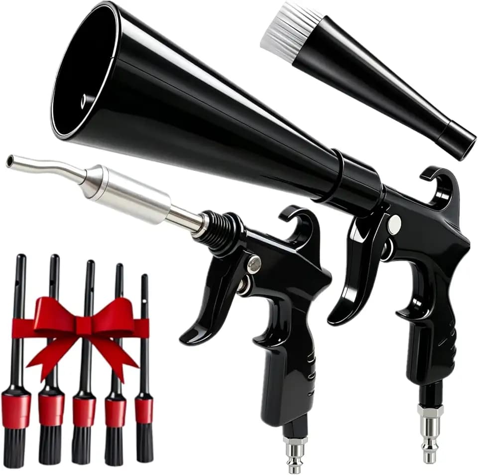 Tornado Detailing Car Cleaning Gun with Metal Nozzle | Interior Drying Air Gun | High Pressure Blower Gun | Car Cleaning Kit for Swiftly Removing Dirt and Dust with Air Flow