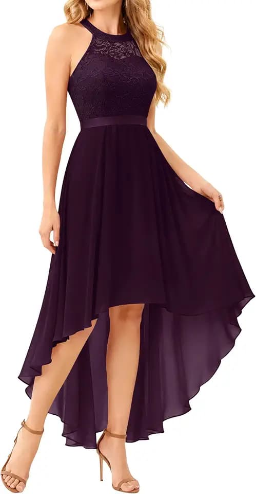 Wedtrend Women's Semi Formal Dresses Wedding Guest Dress Hi Lo Prom Gown