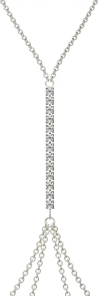 Body Chains for Women, Bra Body Jewelry, Summer Beach Crystal Chain, Musical Festival Chain