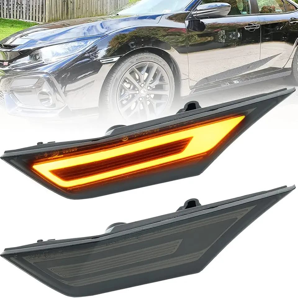 LED Civic Side Marker Lights for 2016-2022 H.onda Civic Sedan Coupe