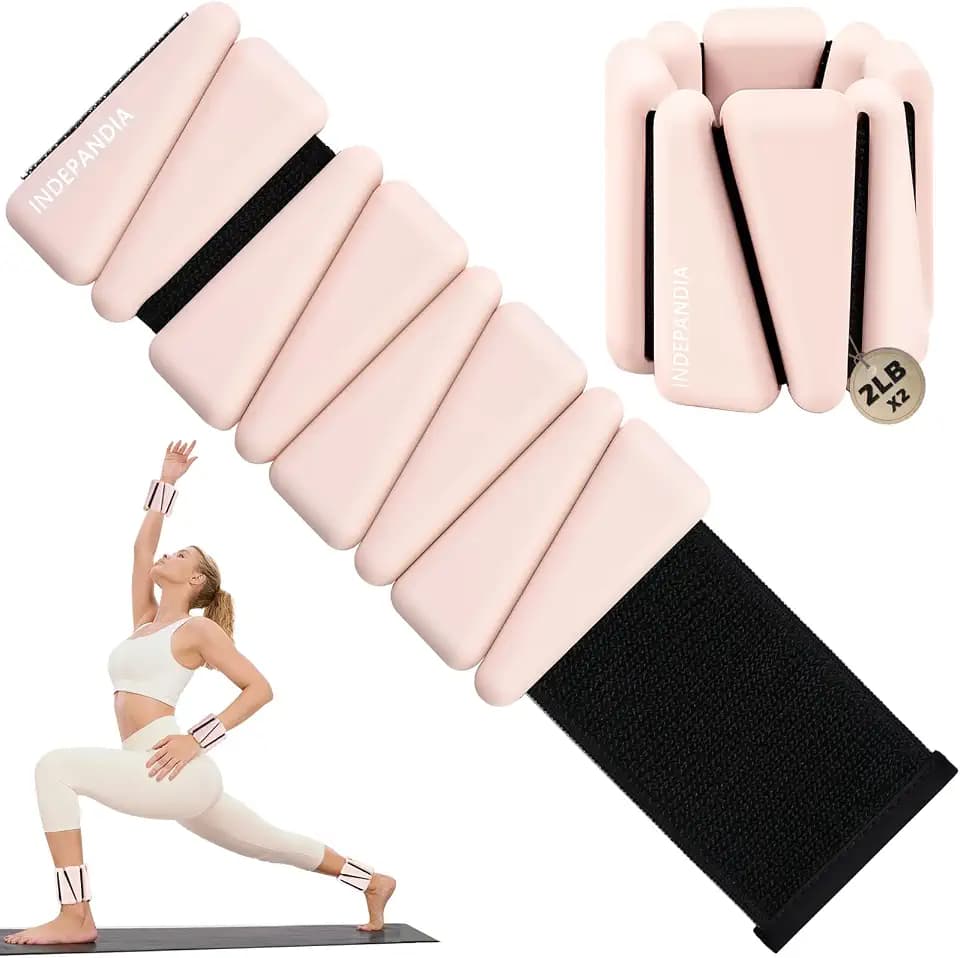 Ankle Weights for Women Adjustable Wrist Weights 2lb or 4lb Pair