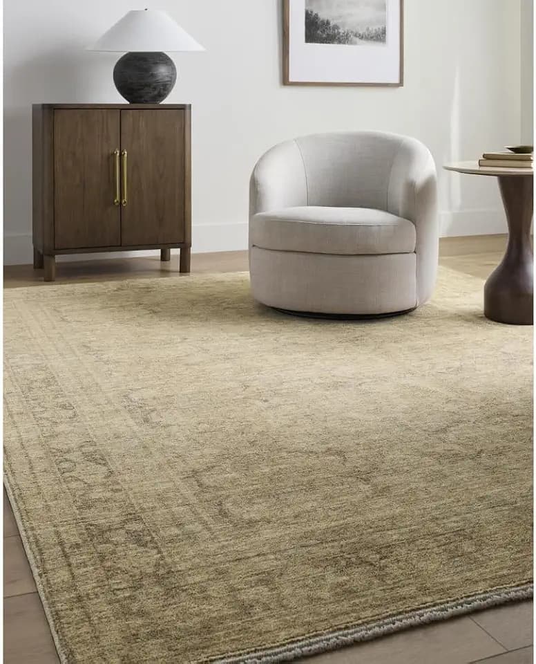 Livabliss x Galey Alix Fetscher V Vintage Damask Area Rug, 7'10" x 10' (8' x 10'), Dusty Sage