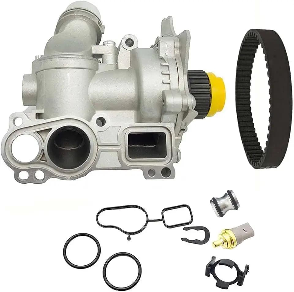 06H121026AB Aluminum Water Pump With Belt For Audi A3 A4 TT