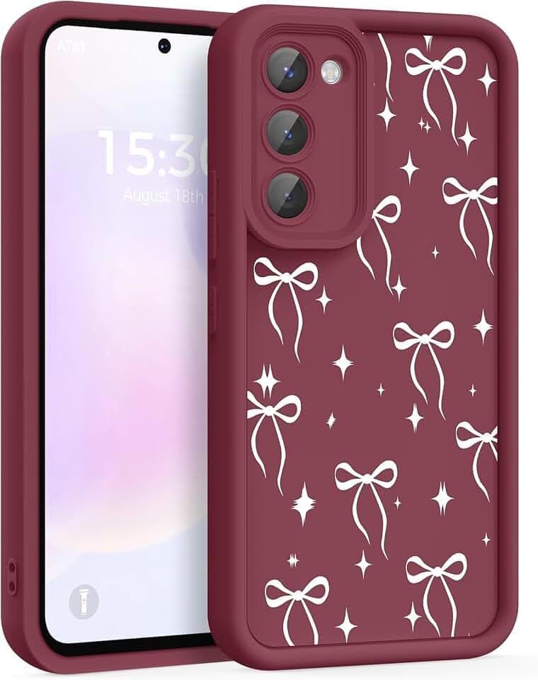 Case for Samsung Galaxy S23 5G, Silicone Shockproof Cover Women