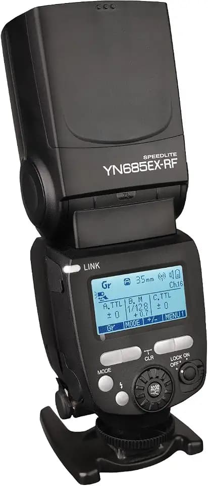 YONGNUO YN685EX-RF Blitzgerät für Sony GN60 TTL HSS 1/8000S Master Slave Flash Speedlite mit 2.4G Wireless Aktivierungssystem