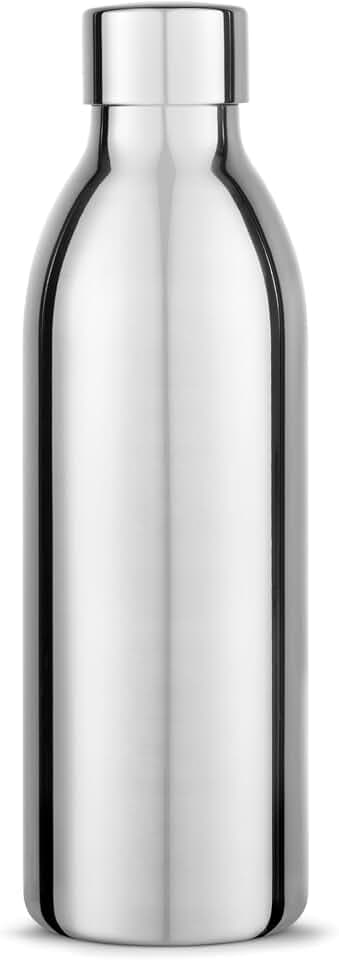 aarke To-Go-Flaschen, Edelstahlflasche, Trinkflasche für stille & sprudelnde Getränke, kompatibel Carbonator 3, Doppelwandig & vakuumisoliert, auslaufsicher & spülmaschinenfest, 650ml