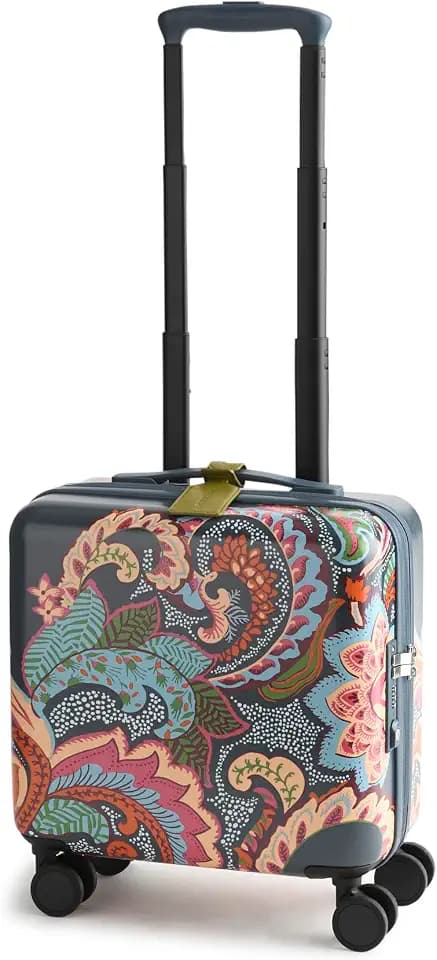 Hardside Luggage Mini Adair Spinner Suitcase, Leaf Me Not Paisley Dark Slate, One Size