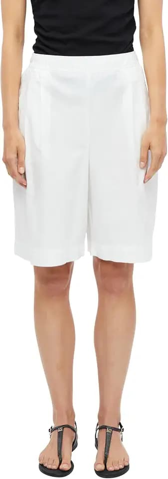 s.Oliver Damen Bermuda-Hose – High Rise, Wide Leg, Popeline
