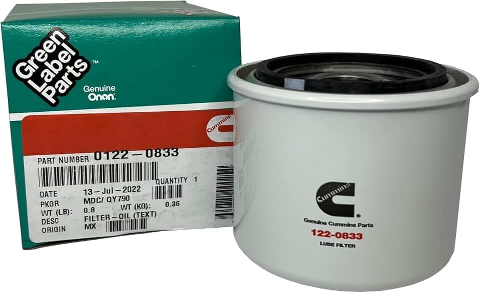 Cummins Onan 122-0833 Ölfilter