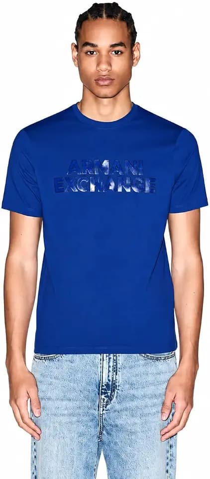 Armani Exchange Men's Elevated Logo Tee Slim