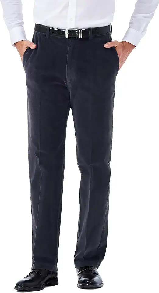 Haggar Men’s Classic Fit Premium Stretch Corduroy Pant
