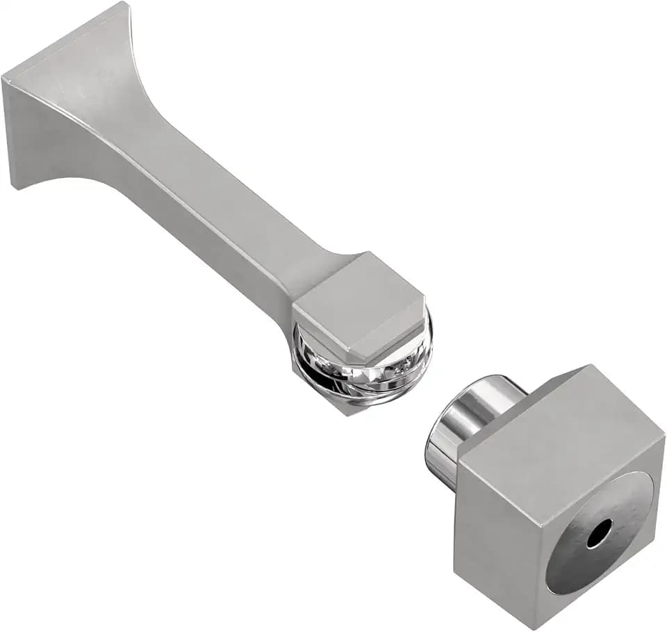 Franklin Brass Classic Edge (2-Pack) 3" Magnetic Door Stop Matte Nickel Magnetic Door Catch Stoppers for Bottom of Door Holder to Keep Door Open Protects Wall Solid Rigid Magnet Door Stop B47313K-MN-C
