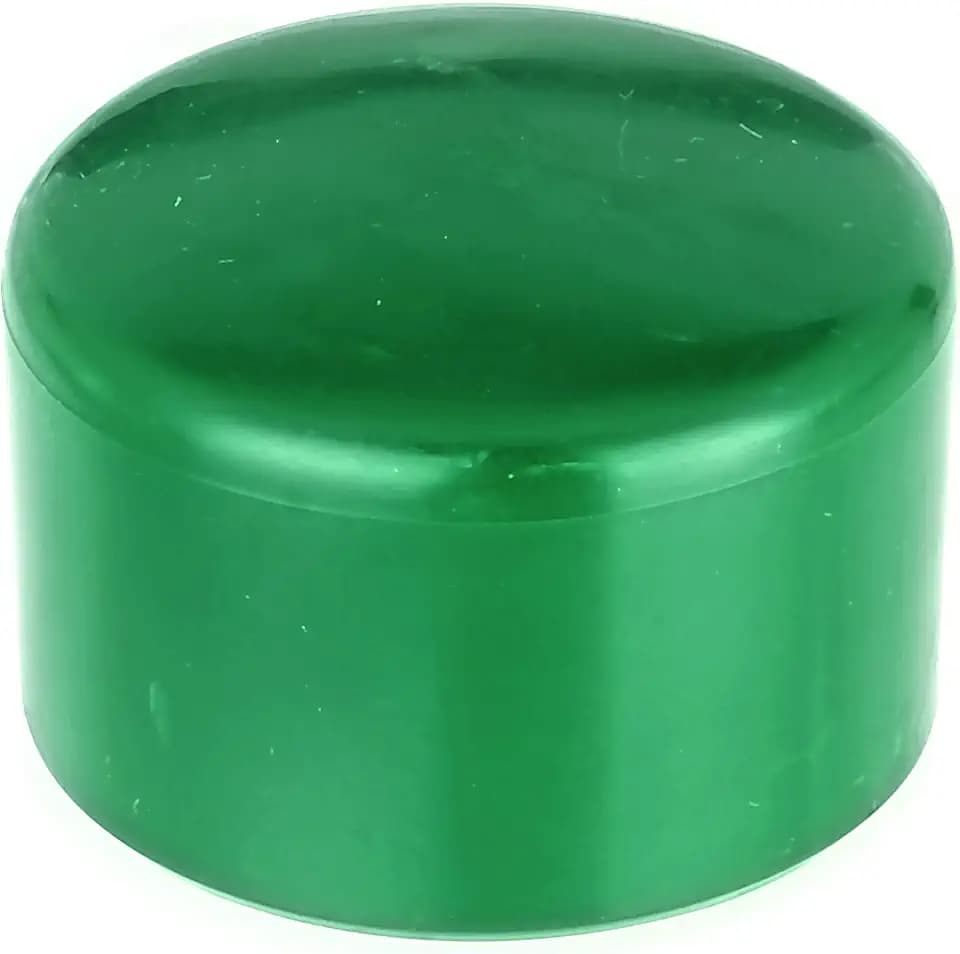 Alberts 855246 Pfostenkappe für runde Metallpfosten | Kunststoff, grün | für Pfosten-Ø 44 mm | 20er Set
