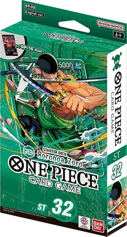 Einteiliges Kartenspiel Starter-Deck ST-32 grün Roronoa Zoro