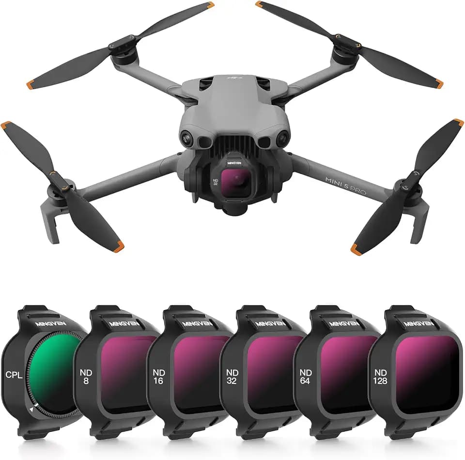 Mini 5 Pro ND Filters - 6 Pack (CPL,ND8,ND16,ND32,ND64,ND128)