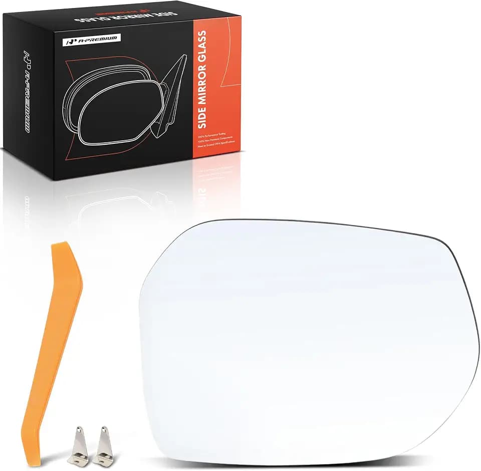 A-Premium Left Driver Side Non-Heated Power Mirror Glass