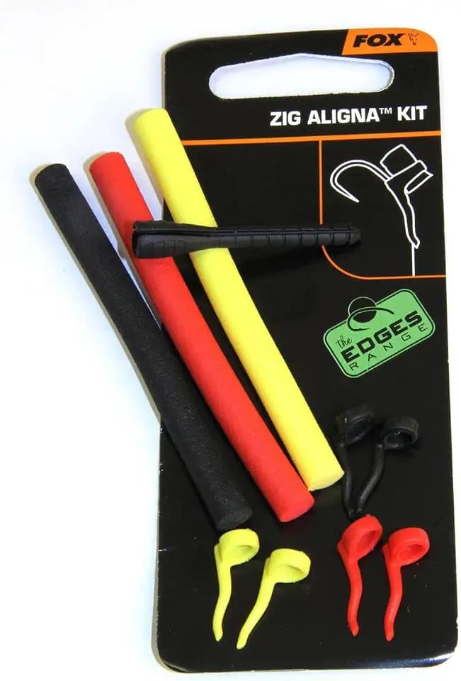 Fox Zig Aligna Kit 6X Sleeves 3X Zig Foam 1x Montierhilfe für Zig Rig zum Karpfenanglen, Zigrig, Karpfenrig, Karpfenmontage