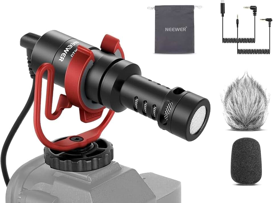 NEEWER VM10 Plug & Play Kamera Vlog Mikrofon, Mini Supernieres Microphone