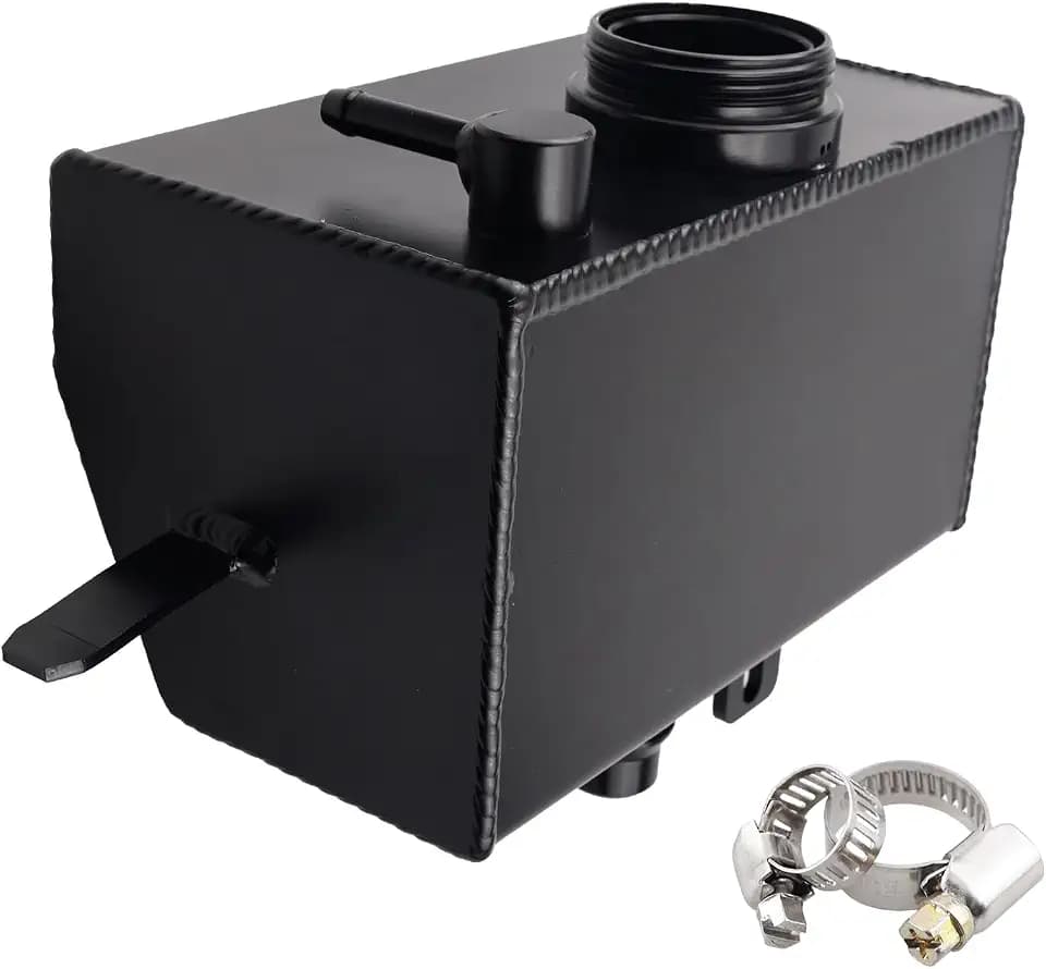Upgraded Aluminum 68364312AC Coolant Reservoir Tank, Front Engine Coolant Expansion Tank Compatible with Jeep Wrangler JL JLU 2018-2025, Gladiator JT 2.0&3.6L 2020-2025