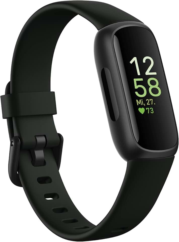 Google Fitbit Inspire 3 – Gesundheits- & Fitness-Tracker Damen / Herren - Herzfrequenzmessung, Stressmanagement, Schlafanalyse & bis zu 10 Tage Akkulaufzeit – Fitnessuhr kompatibel mit Android/iOS