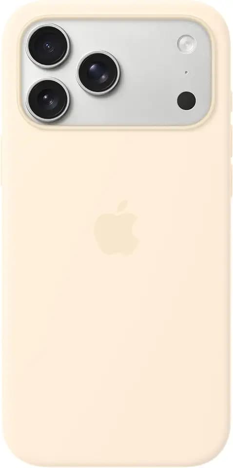 Apple iPhone 17 Pro Max Silicone Case with MagSafe and Camera Control: Lightweight Phone Case, Wireless Charging Compatible, Smooth Matte Finish; Vanilla ​​​​​​​
