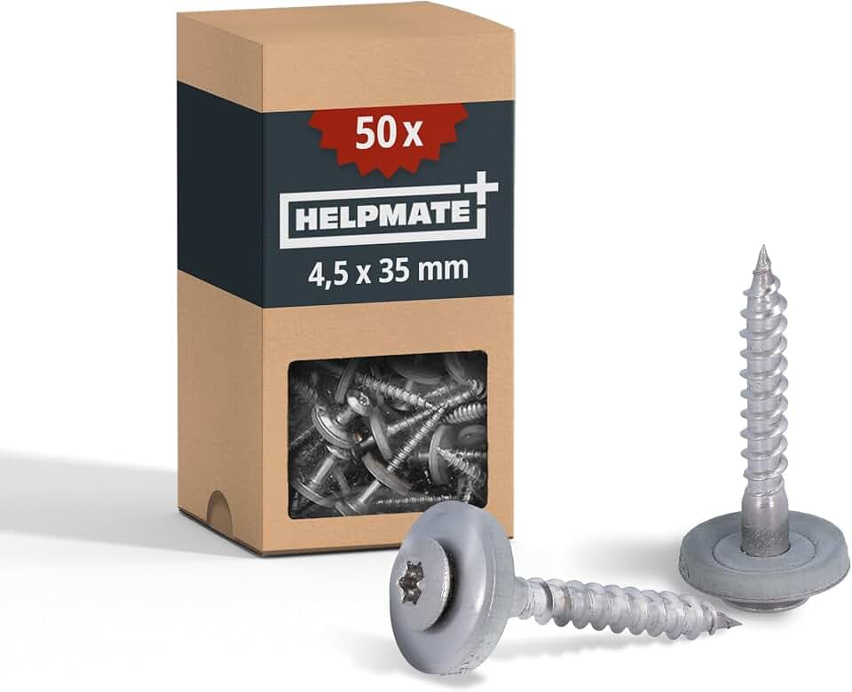 HELPMATE – Spenglerschrauben 4,5x35 mm – Edelstahl A2 – 50 Stück