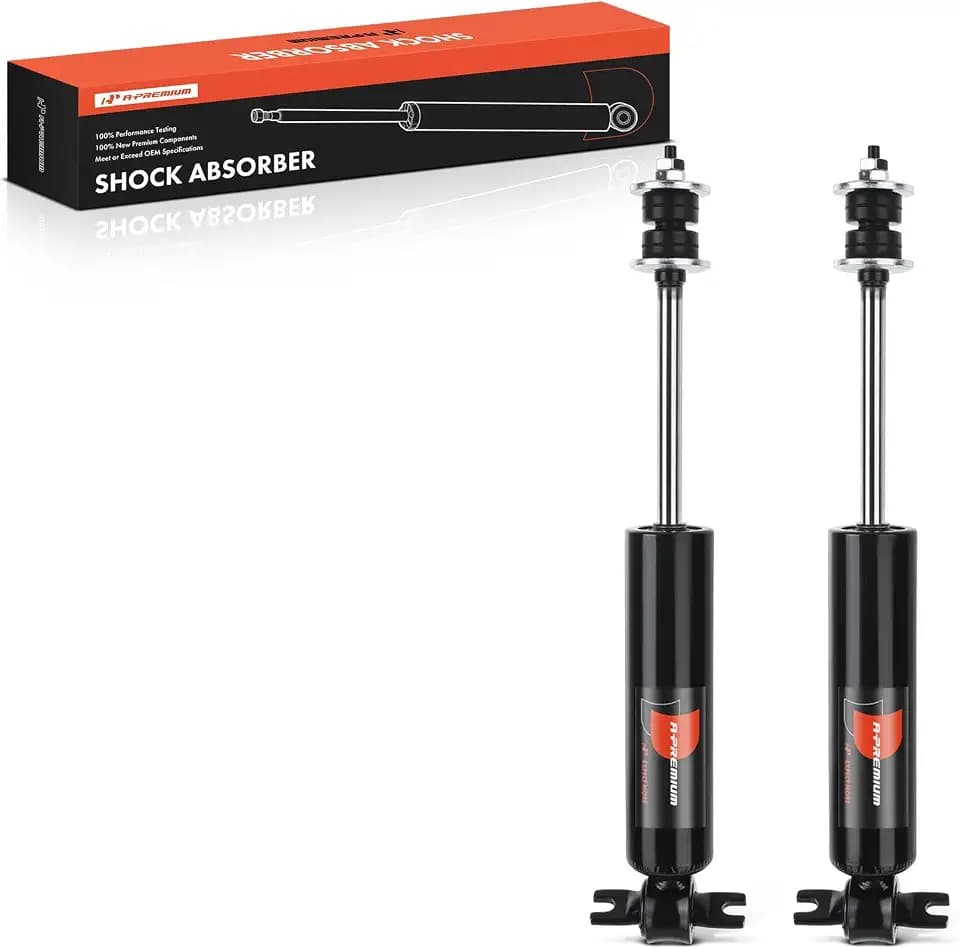 A-Premium Rear Shock Absorbers, Set of 2 - Compatible with Chevrolet, GMC
