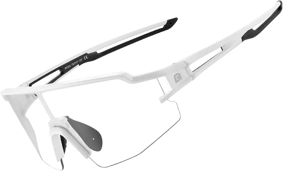 ROCKBROS Photochromic Sports Sunglasses Professional Anti Fog - UV400 Goggles with Myopia Frame for Running Cycling Fishing