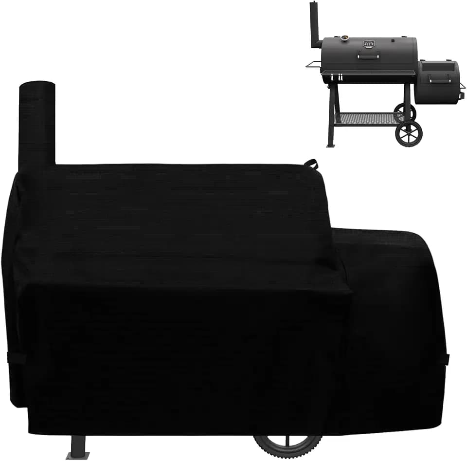Grill Cover for Oklahoma Joe's Highland Offset Smoker with Windproof Straps