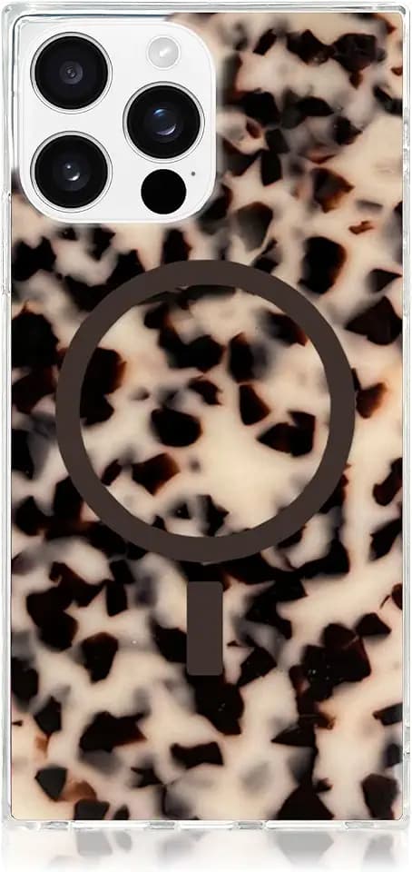 Flaunt Official Square iPhone 16 Pro Max Case - Blonde Tortoise Shell