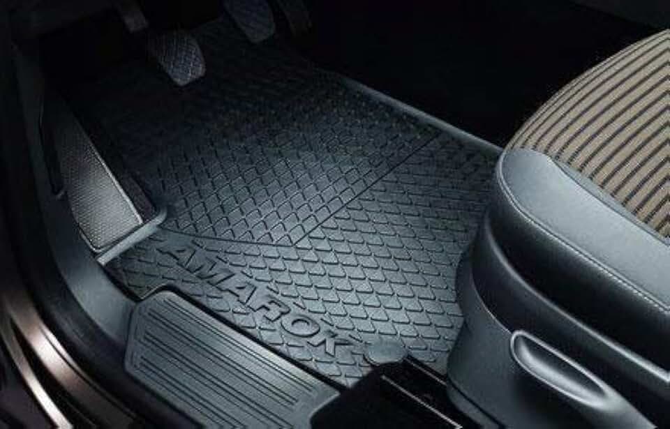 Volkswagen Original Gummi Fußmatten Set VW Amarok 4-teilig vorn+hinten schwarz Doppelkabine 2H1061500A 82V