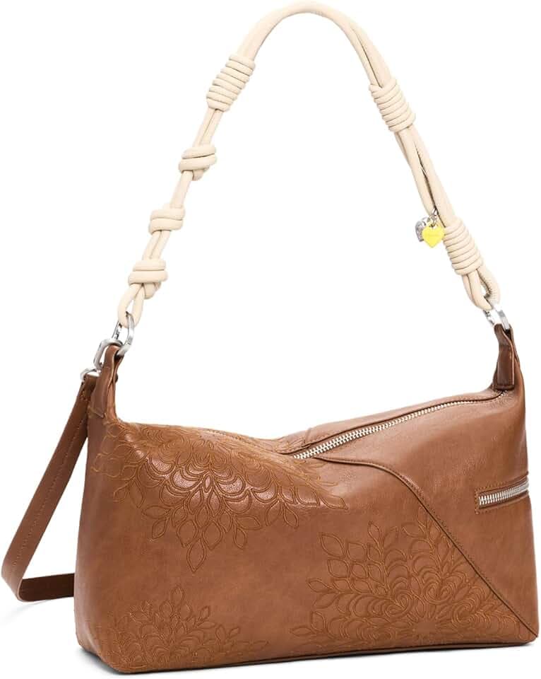 Desigual Schultertasche Umhängetasche Sierra Shoulder Bag Camel braun