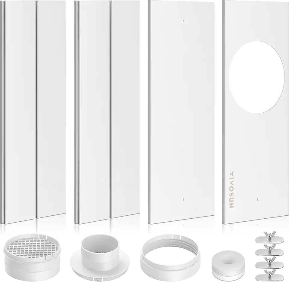 VIVOSUN Window Vent Kit for Portable AC, Fits 4"/6" Duct & 5.9" Hose