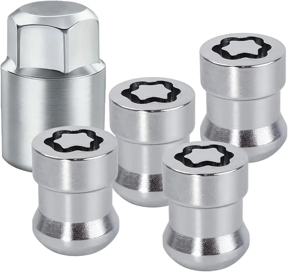 Wheel Lock Lug Nut Set, Cone Seat Chrome Locking Lug Nuts Set with Key, Anti-Theft Honda Wheel Locks for Civic, Accord, CR-V 2007-2025, Replaces 08W42SCV100 08W42-SCV-101 08W42-SCV-102