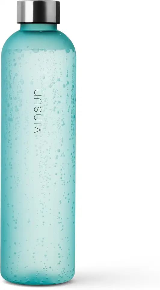 VINSUN Trinkflasche 650ml, 1000ml, 1500ml - Kohlensäure geeignet, Tritan