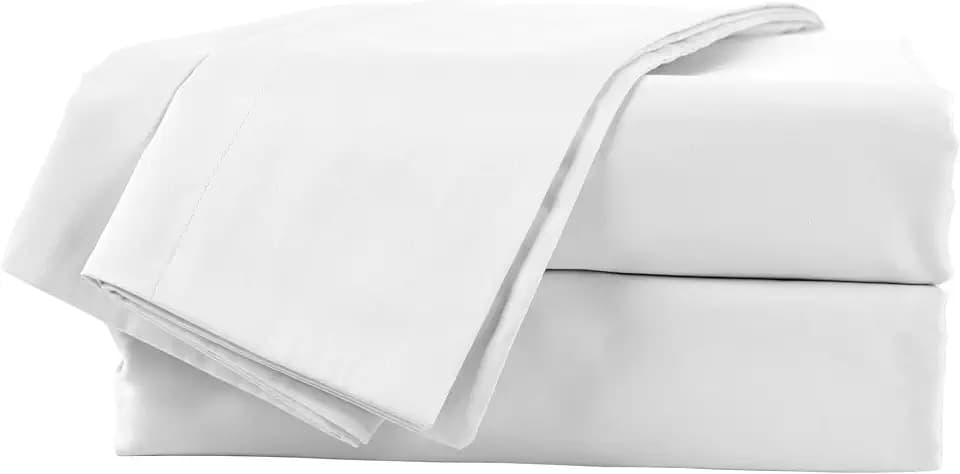 Martex Brrr° Cooling Sheet Set – 300 Thread Count Soft Cotton Blend with Triple Chill Effect – Breathable, Moisture-Wicking & Quick-Dry Bed Sheets – Stay Cool, Fresh & Comfortable – Twin, White