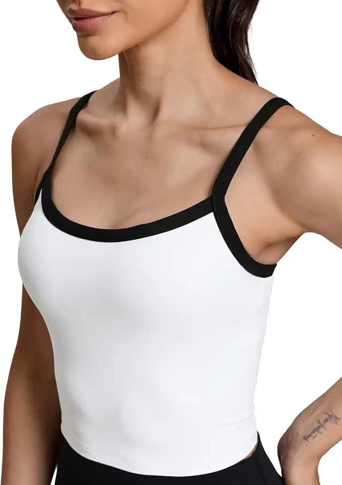 HeyNuts Color-Block Strappy Tank Top