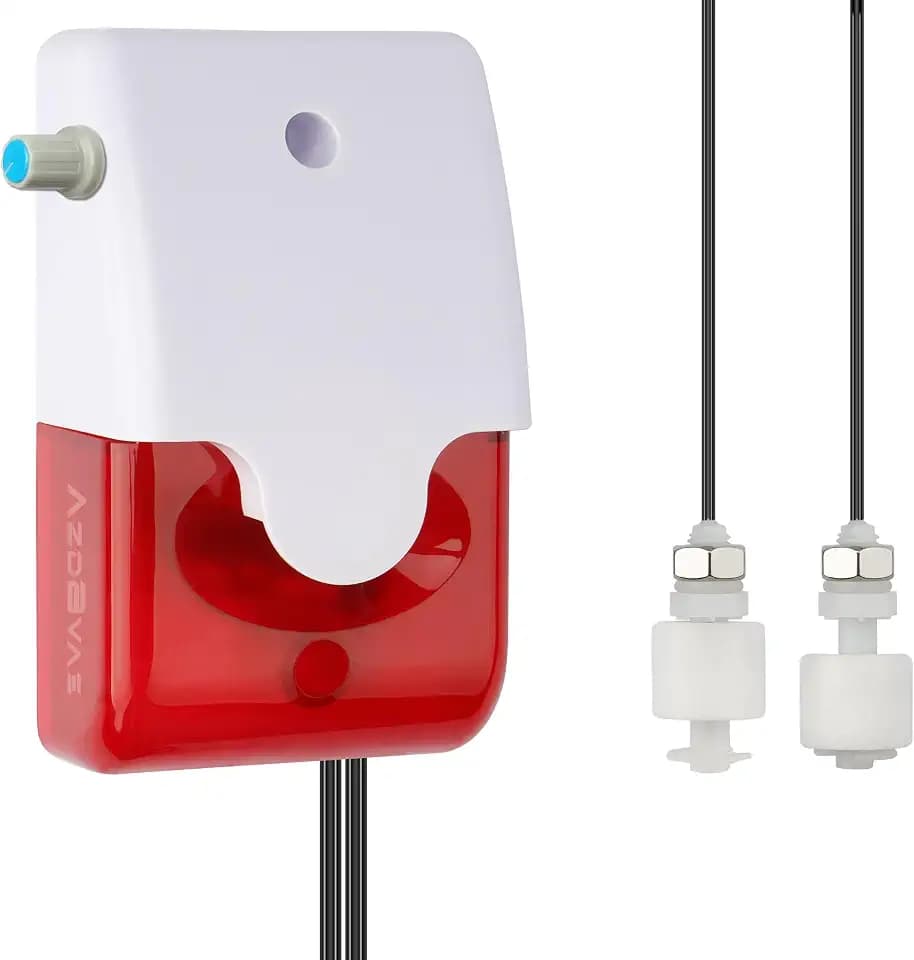 120dB High Low Water Level Sensor Alarm Strobe Siren 16.4ft Cord
