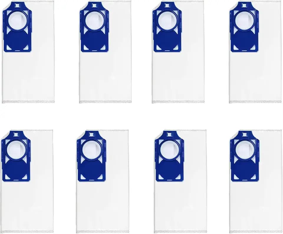 8 Pack HEPA Vacuum Bags compatible with Riccar Brilliance R30D, R30P, R30PET and Simplicity Synchrony S30D, S30P, S30PET, Part RNHC-6/SNH-6