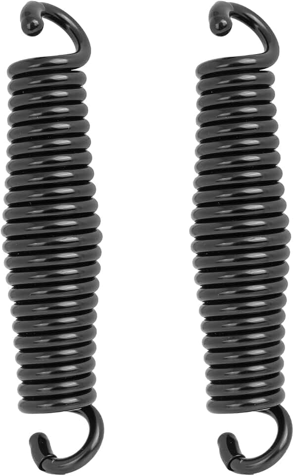 Porch Swing Springs Hammock Chair Spring Hold up to 1600lbs Heavy-Duty Chr-ome Springs for Hanging Chairs Ceiling Mount Porch Swings Punching Bag - 2 PCS Black