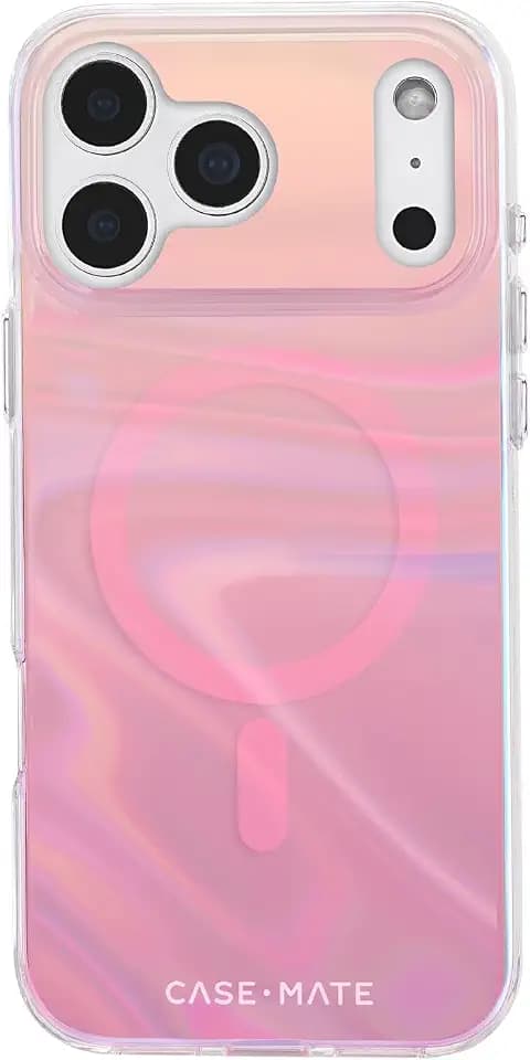 Case-Mate Soap Bubble iPhone 17 Pro Max Case - Peach Iridescent